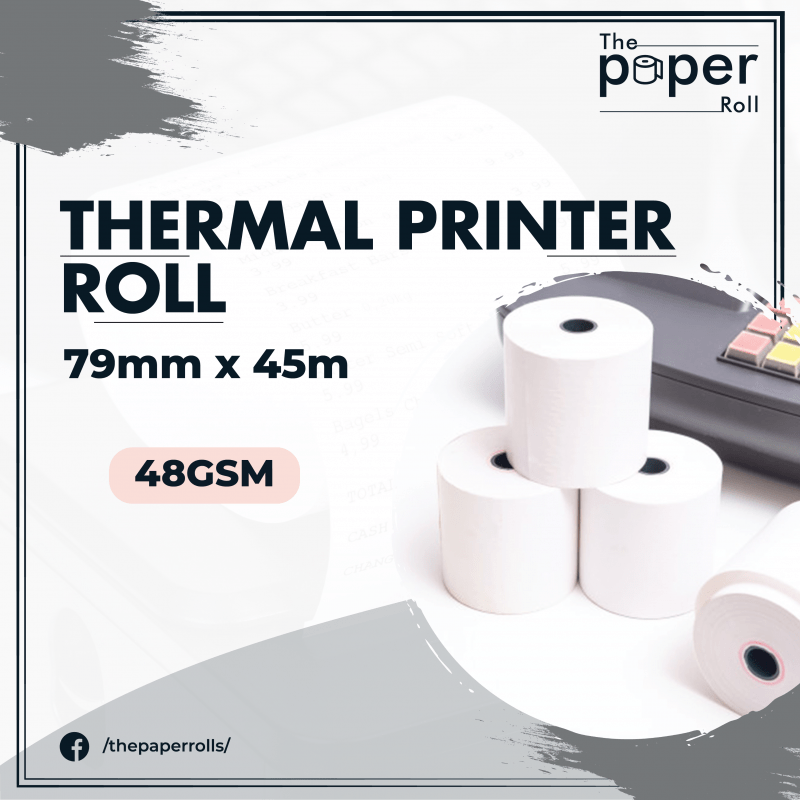 Thermal Rolls, Thermal Printer Roll 79mm X 45m, Thermal Printer Roll sizes, Thermal Printer Rolls near me, Thermal Printer Rolls in Karachi, Cheap Thermal Printer Rolls, High quality Thermal Printer Rolls, Buy online Thermal Printer Roll
